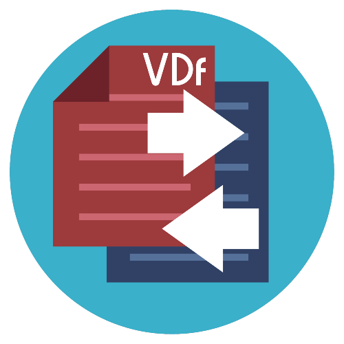 ValiDiffer logo blue and red