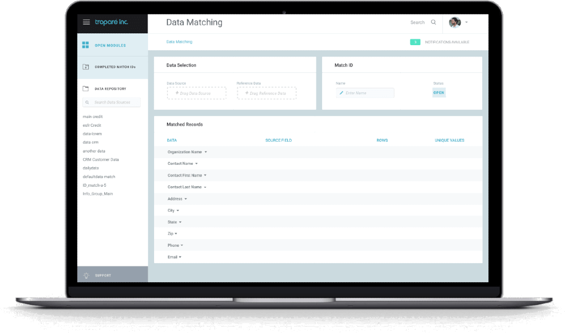 Data Matching | Troparé Inc.