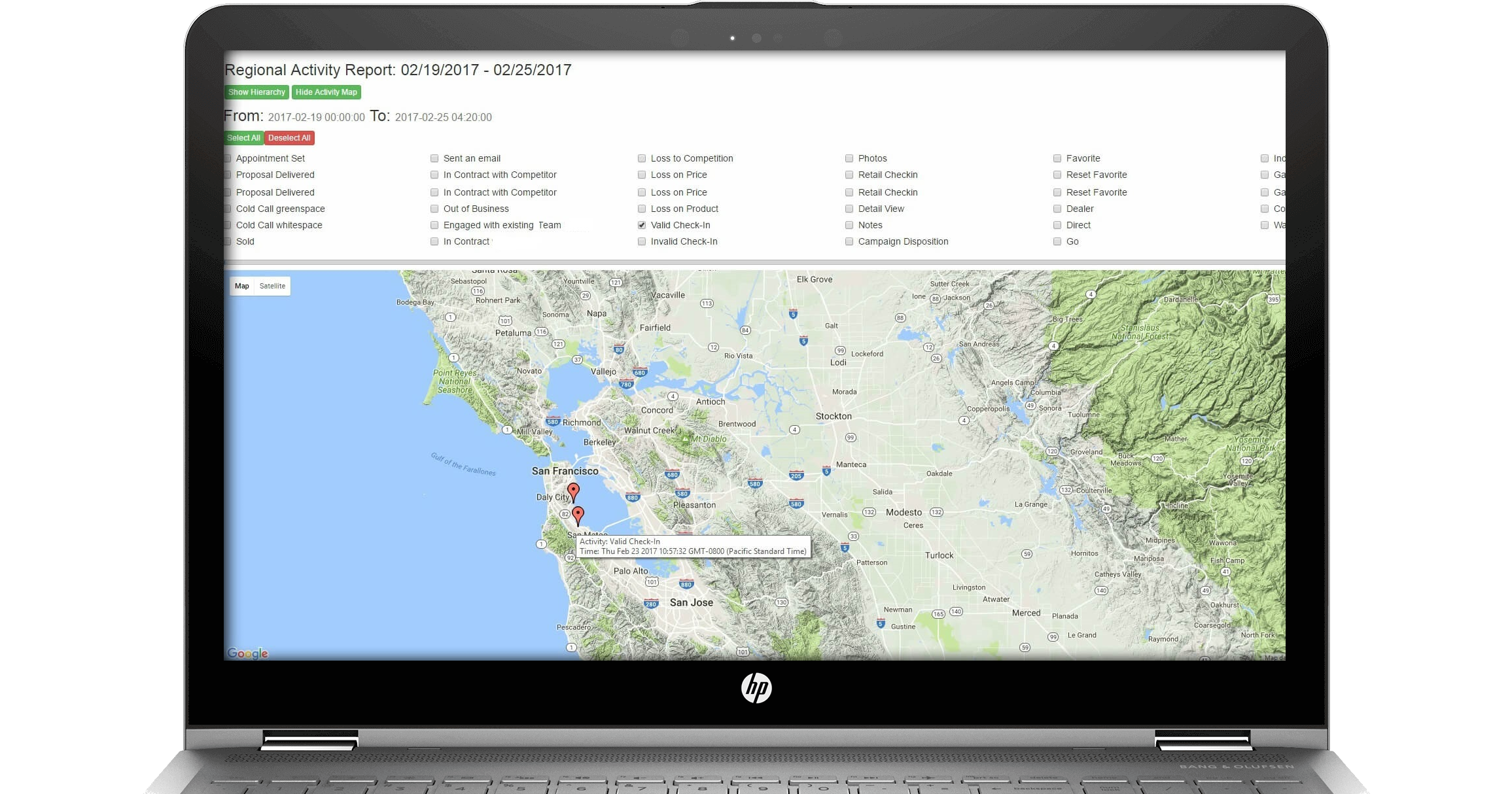 tprospector mobile reporting maps